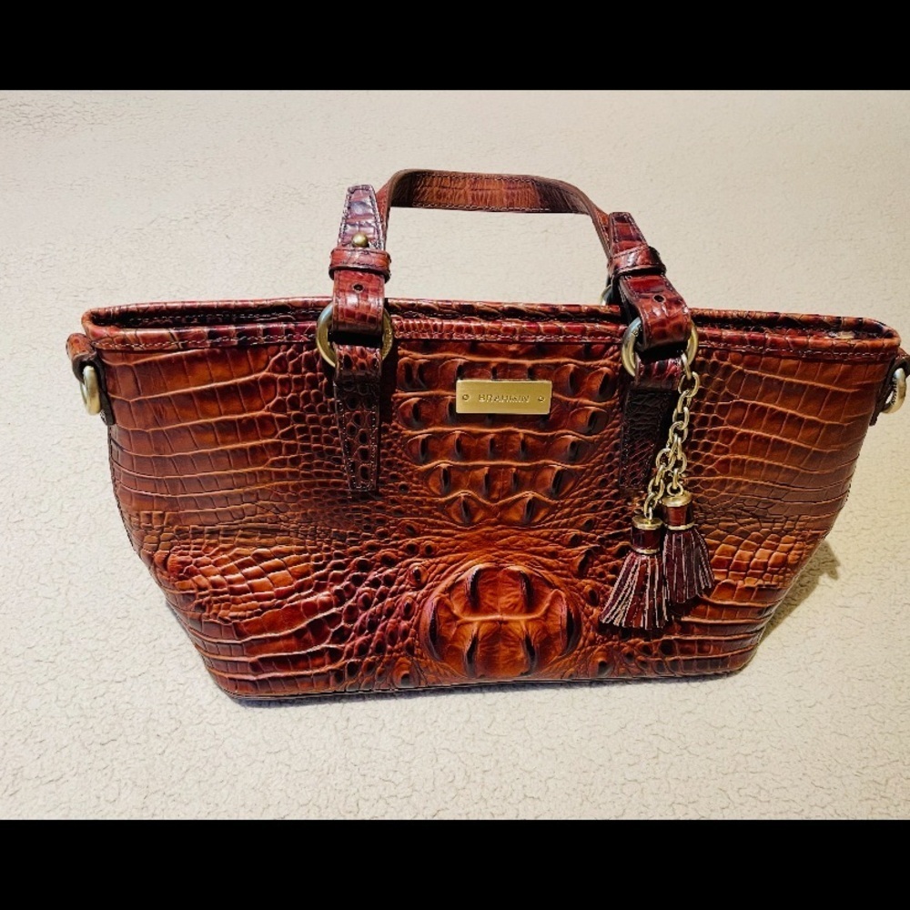 Brahmin Mini Satchel, Asher Pecan - Picture 2 of 5